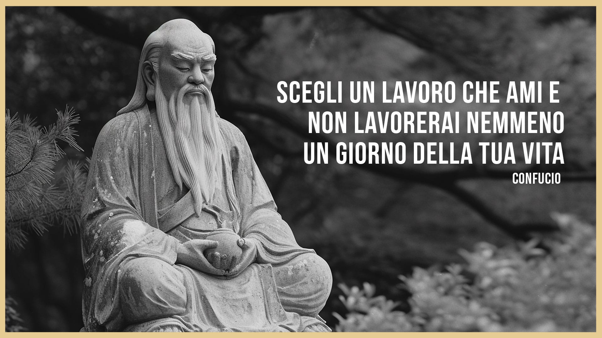 LA TUA VITA È PREZIOSA, LO È ANCHE IL LAVORO CHE SCEGLI.